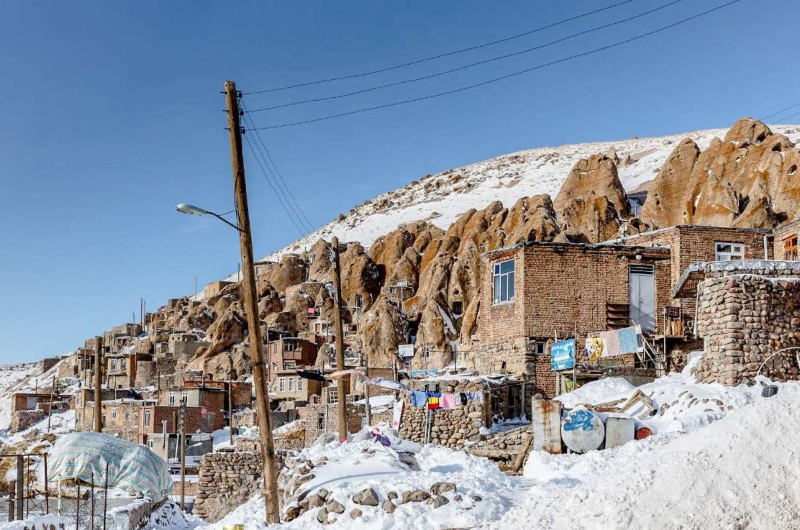 Wier in the village of Kandovan; Photo Source: site fa.alalam.ir. Photographer: Unknown