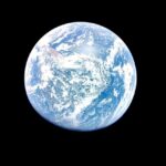 A unique view of our blue house from the point of view of