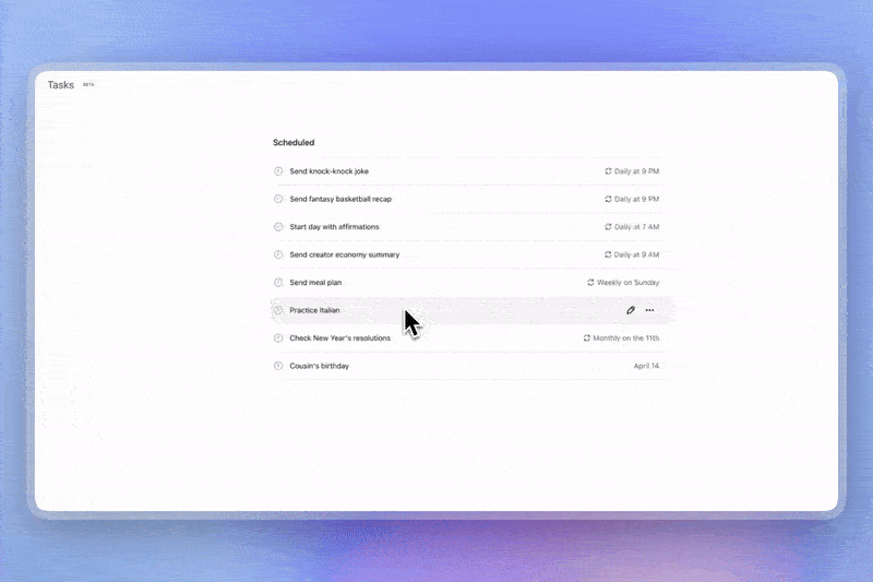 New feature of ChatGPT