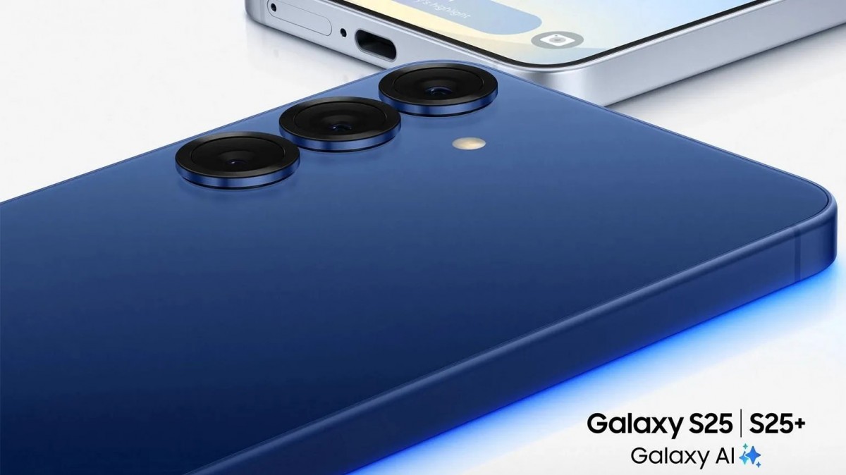 Promotional images of the Galaxy S25 series