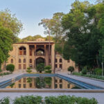 Panoramic image of Hasht Behesht Palace. Photo by Koursa
