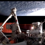 Installing a protective shield against space debris on the Chinese space station