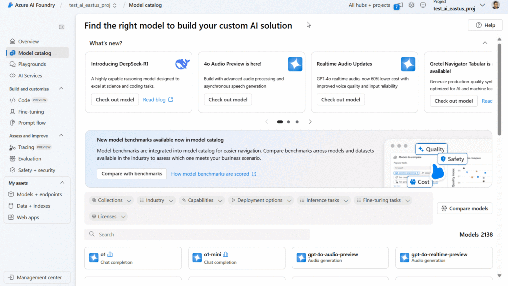 Deepseek R1 on Azure