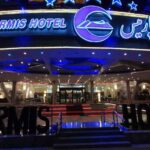 Parmis Kish Hotel Entrance at Night, Photo Source: Google Map, Photographer: Ali Sahlolbei