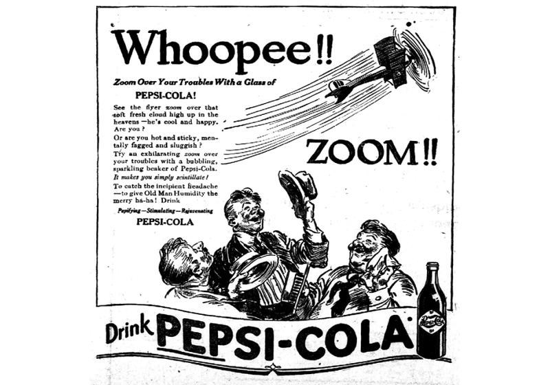 Pepsi newspaper advertiseme in year 2; Photo Source: Pepsi-Cola Company