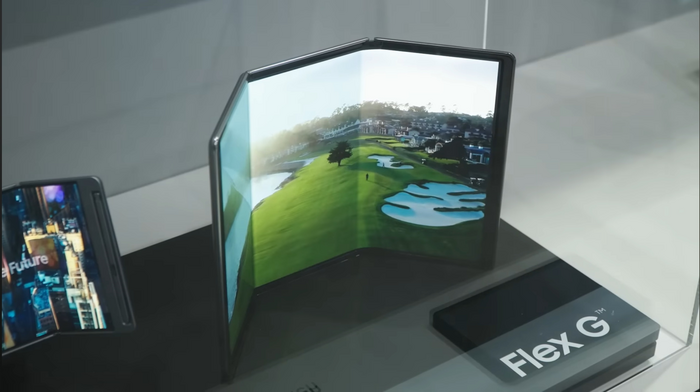 Samsung three-piece foldable phone