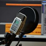 Sound recorded with microphone