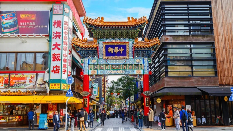 The Chinese city of Yokohama, Japan; Photo source: timeout.com. Photographer: Unknown
