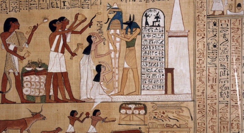 Pictures of the celebration of the year in ancient Egypt; Photo source: csa-living.org. Photographer: Unknown