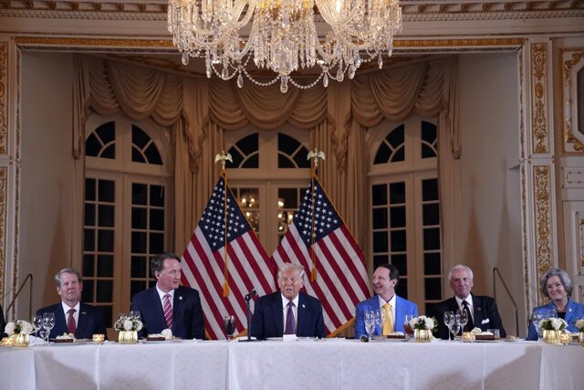Trump talked about Greenland and drones in Florida