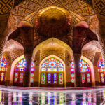Panoramic photo of Nasir al-Mulk Mosque. Photographer: Mohammad Reza Domiri Ganji