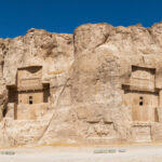 A panoramic photo of Naqsh Rostam. Source: Wikimedia website Photographer: Diego Delso