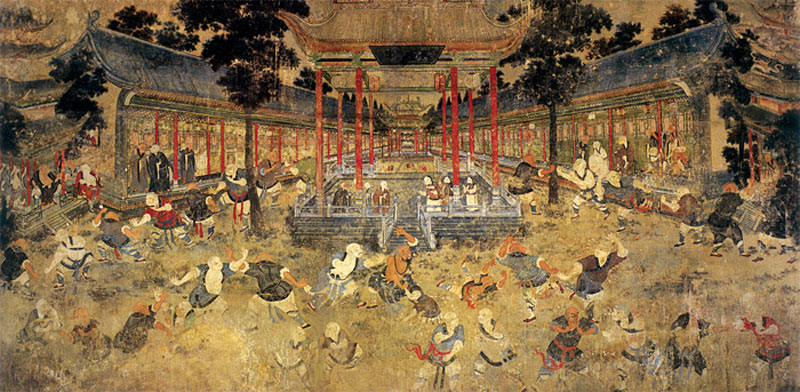 The old paiing of the struggle at the Shaolin Temple; Photo Source: Theetaichinotebook.com; Designer: Unknown