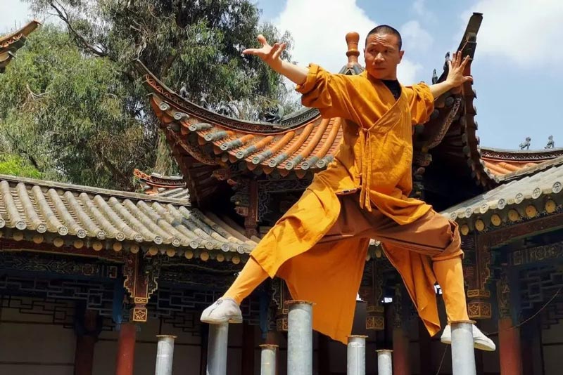 Combat skills of the monks of the Shaolin Temple; Photo Source: shaoliemple.com; Photographer: Unknown
