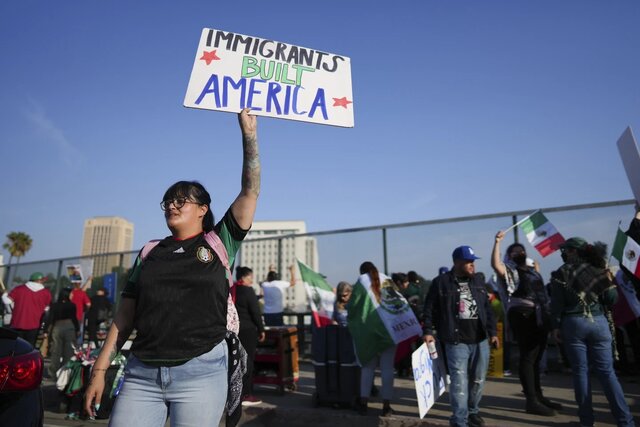 Widespread march of protesters in the US against the dismissal of immigras