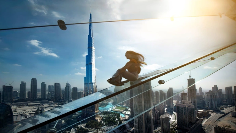 Dubai glass slide