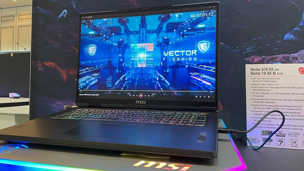 New MSI laptops with RTX 50 graphics in CES 2025; Soon in Iran! - Gimfa