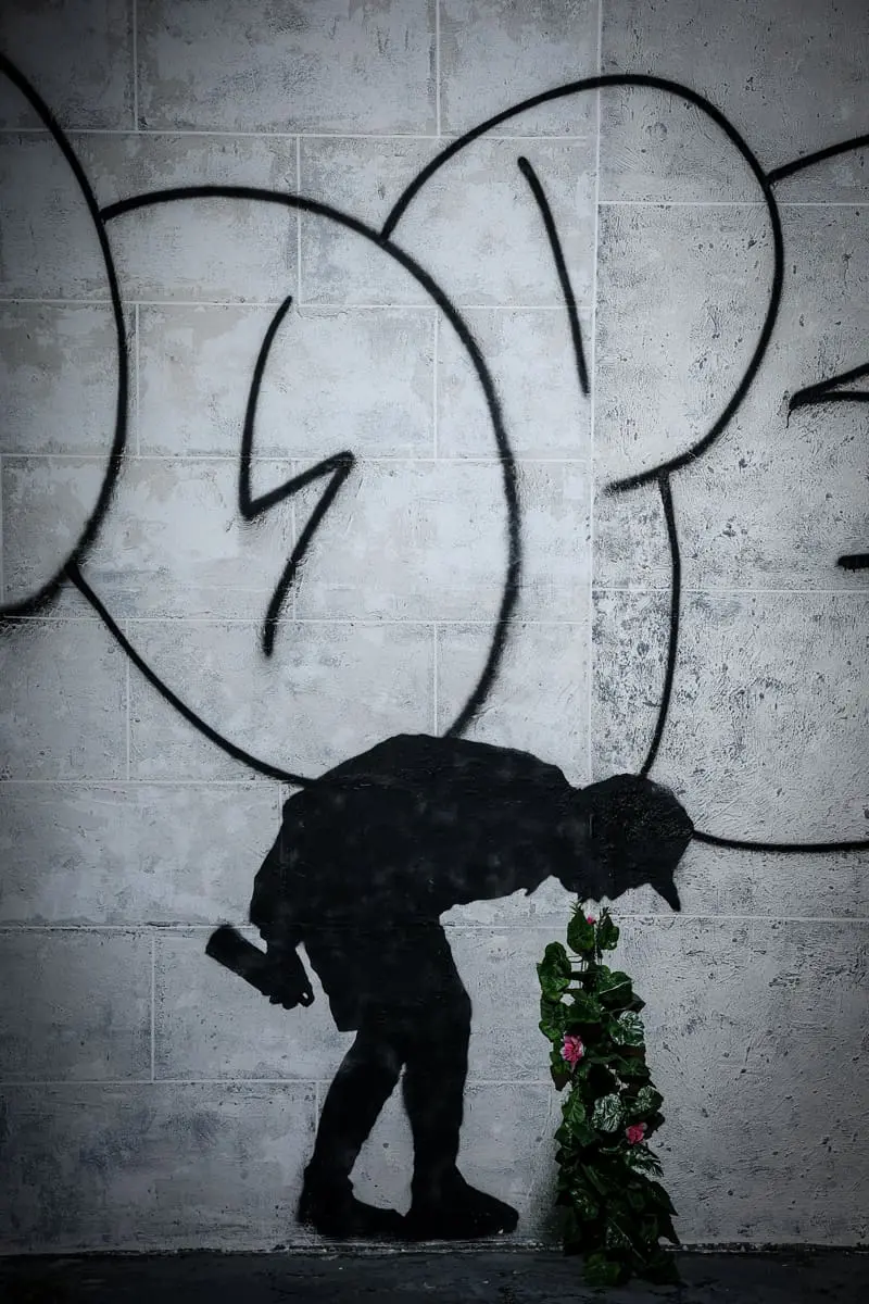 Smell of flower; Banksy's effect