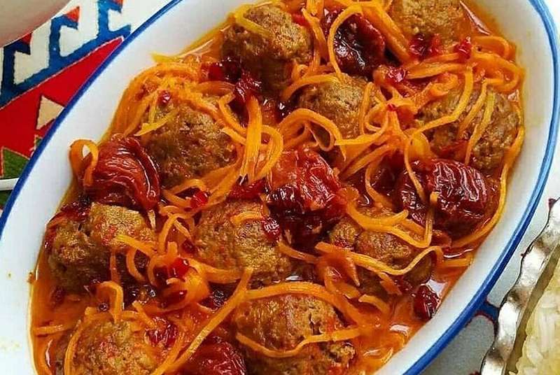 Tabrizi Carrot Stew, Photo Source: Bartarinha.ir, Photographer: Unknown
