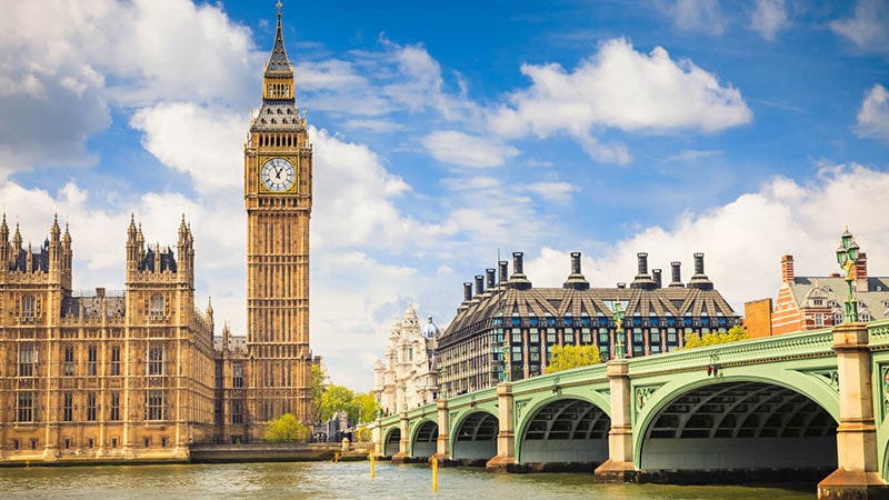 Big Ben Ben London Clock / Big Ben from Famous European Clock Towers