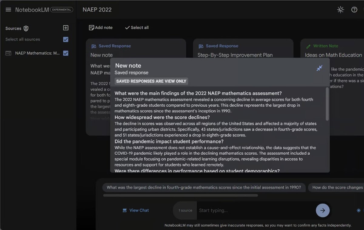 We used the FAQ button in the notebook guide to create a custom FAQ about your docume.