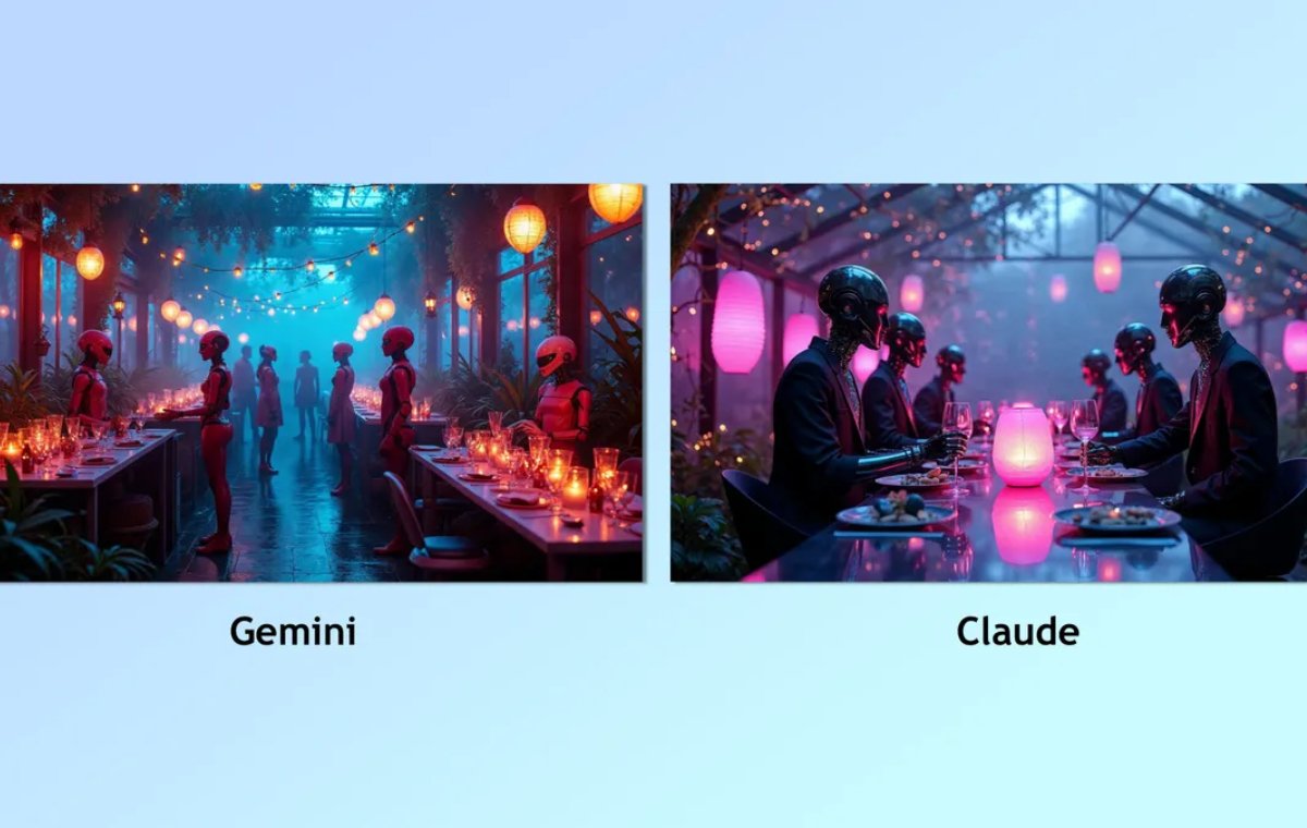 Comparison of Gemini and Claude Artificial Ielligence in Production of Picture Production