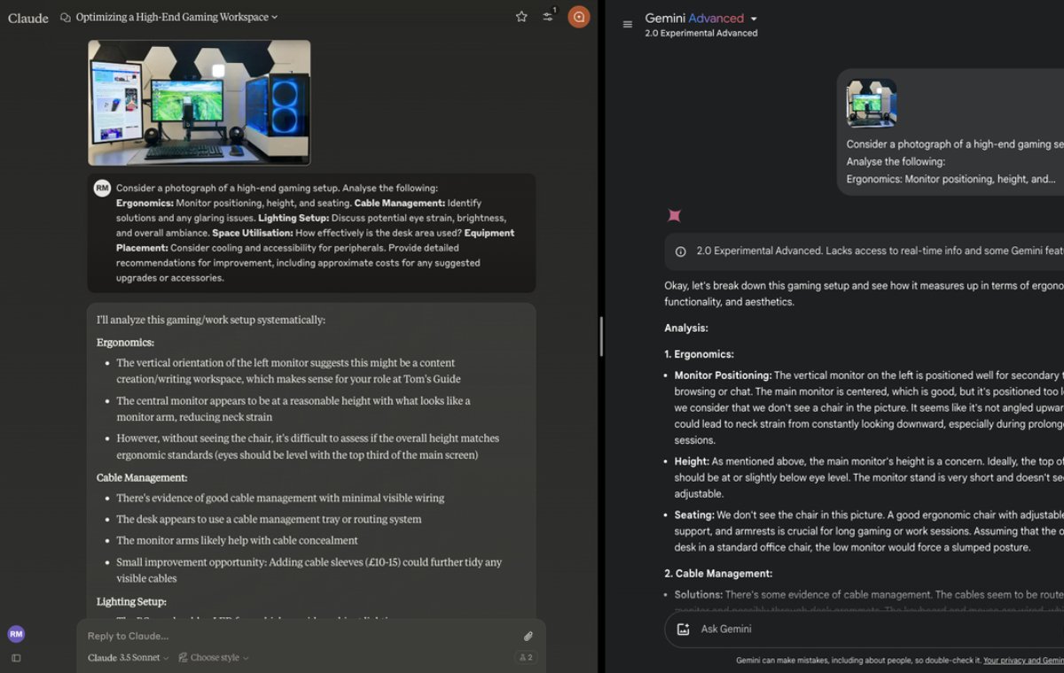 Comparison of the power of these two artificial ielligence in images analysis