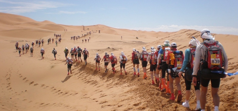Marathon in the desert; Photo Source: Outdoorfood.com. Photographer: Unknown