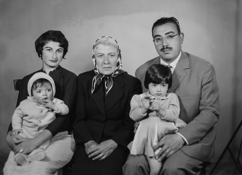 Pare and grandmother in a frame