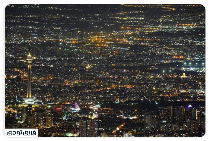 Tehran at night