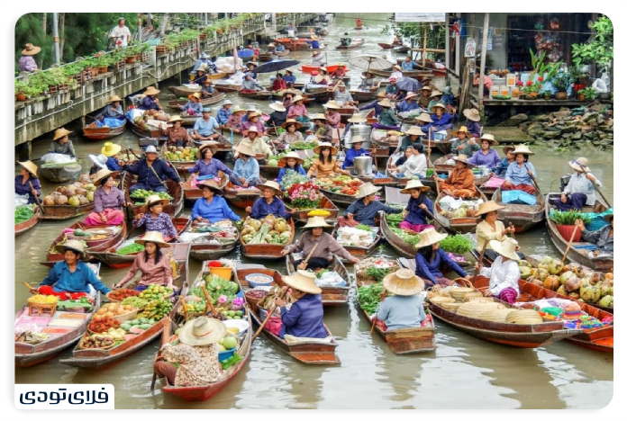 Bangkok floating markets 