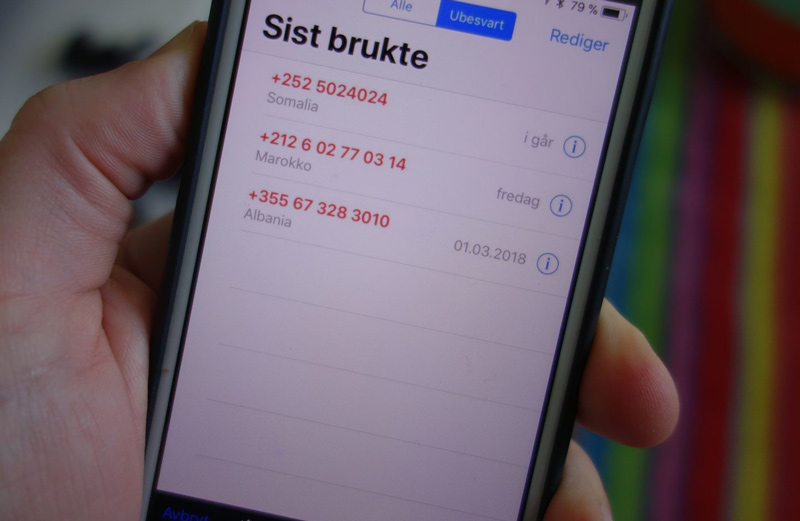 Missing calls on the phone with differe prefixes of couries; Photo Source: Linkedin, Photographer: Unknown