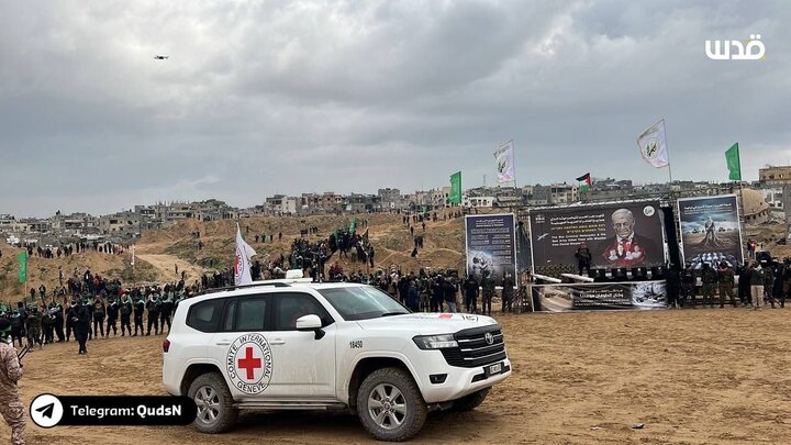 Hamas Initiative in delivery of Zionist bodies+ images