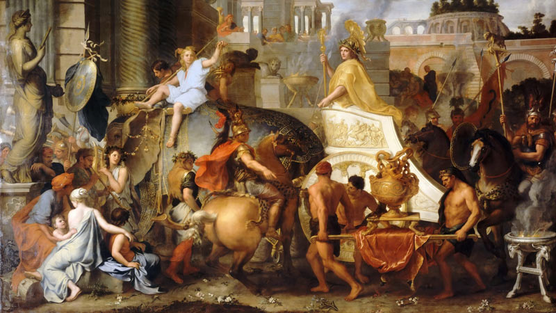 Alexander and his soldiers are looting the East Wealth; Photo Source: Warfare History Netwrok, Photographer: Unknown