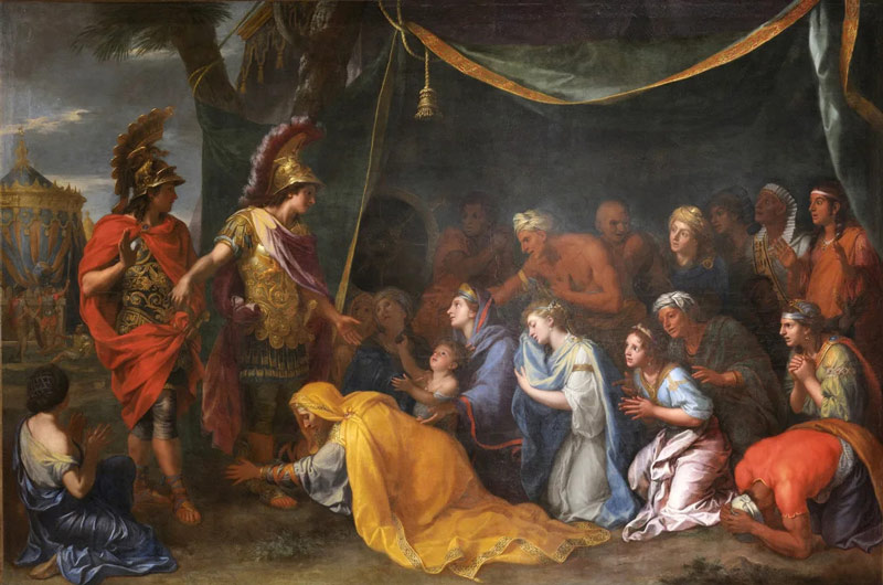 Darius III's mother in fro of Alexander; Photo Source: CNN, Photographer: Unknown