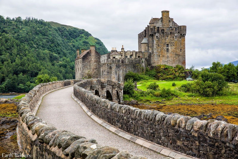 A castle on Sky Island, Scotland