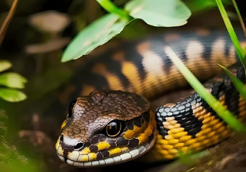 Baby snake Anaconda Bennie; Photo Source: vecteezy.com; Photographer: Graphics_magic