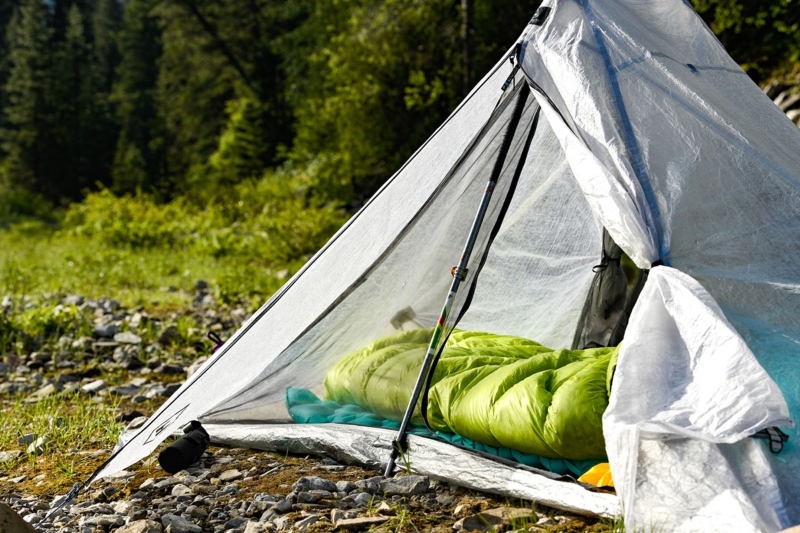 The climbing cane at setting up a te; Photo Source: Switchbacktravel.com. Photographer: Unknown