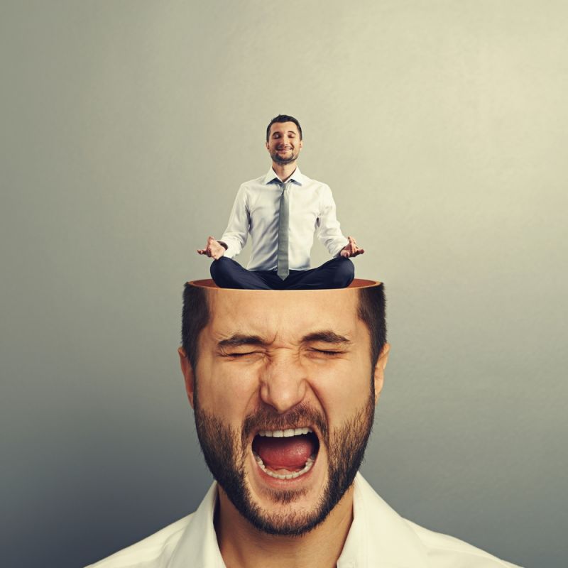 Which vitamin deficiency causes anger and stress?
