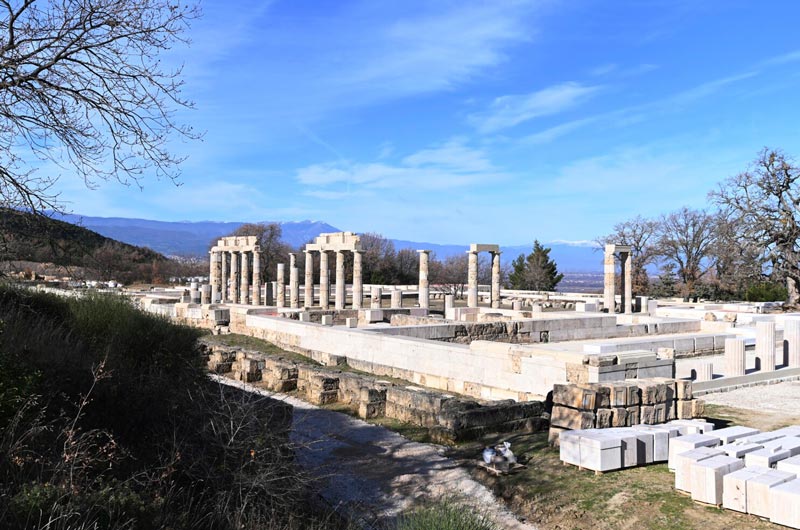 The remains of the Greek Iiga Palace; Photo Source: AP News, Photographer: Giannis Papanikos