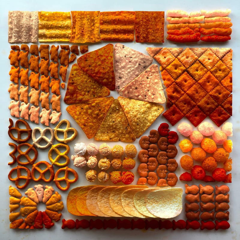 Orange food layout