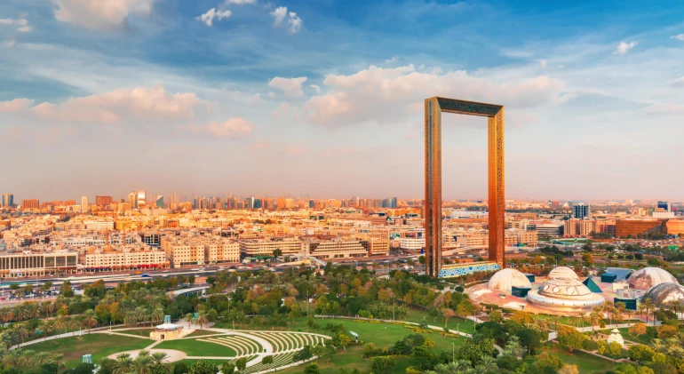 Where is the Dubai frame?