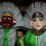 Traditional Giant Sculptures in Indonesia on the occasion of the end of Chinese New Year celebrations; Photo Source: Theguardian; Name of Photographer: Dita Alangkara