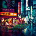 Giant salamander on the street