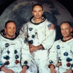 Photo by Neil Armstrong, Michael Collins, Was Alderin, Photo Source: Britannica Site, Photographer: Unknown