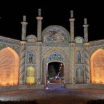 Semnan Citadel Gate at Night, Photo Source: Google Map, Photographer: Muslim Goldadi