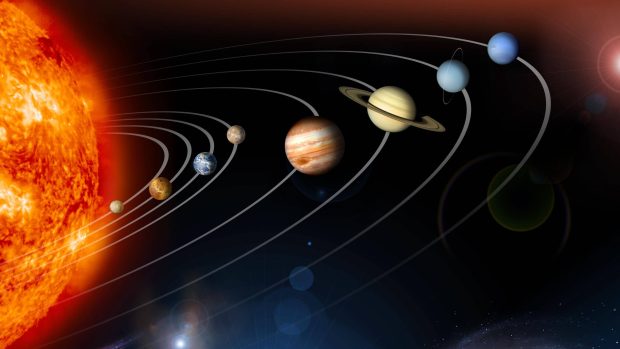 The speed of moving the earth