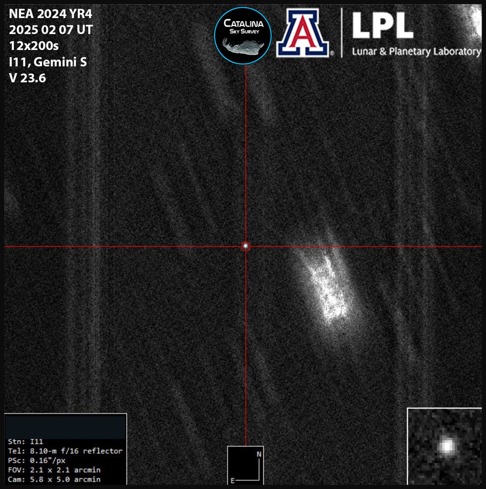 What does an asteroid look like in year 6?
