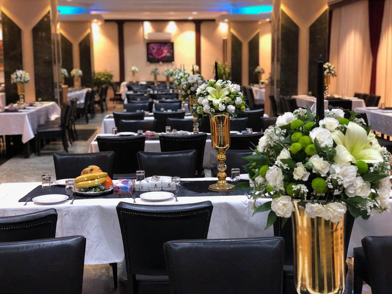 The ierior of the Yas Hall of an Esteghlal Parsian Hotel; Photo Source: Tehran Esteghlal Hotel website; Photographer: Unknown