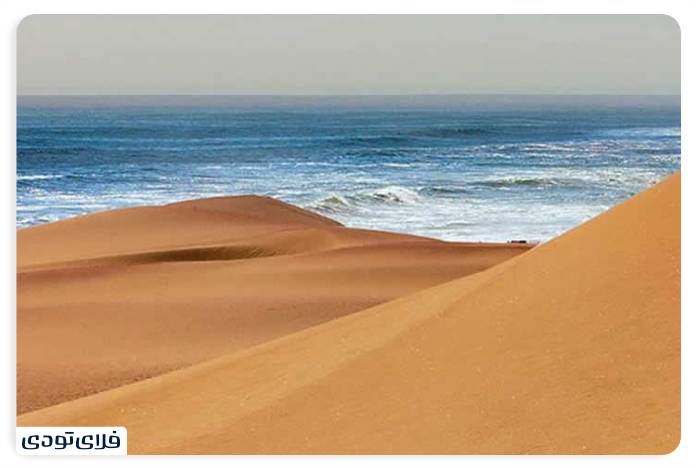 Travel to the Beach of Chabahar Desert and sea confluence Chabahar Beach